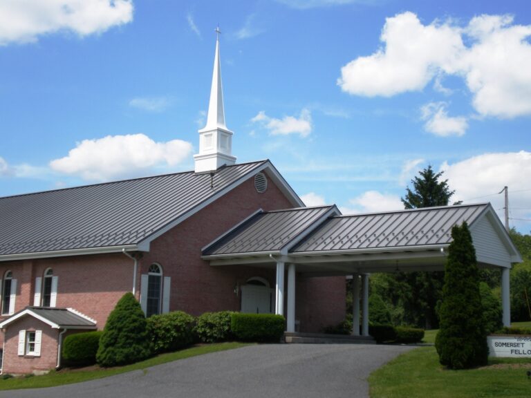 Church with Standing Seam roofing