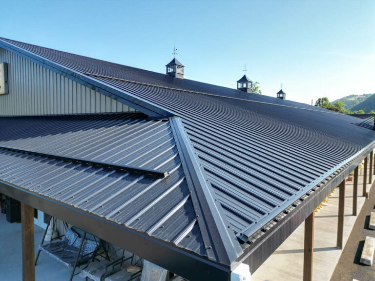 Ace Hardware with a shiny black G-Rib roof