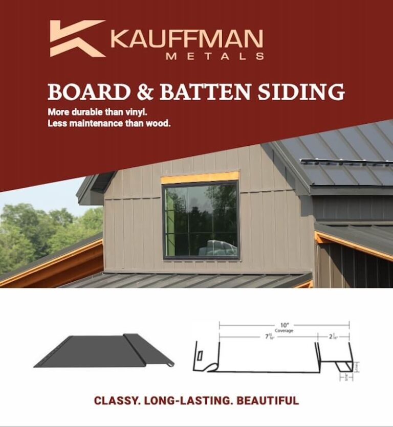 Board & Batten metal panel brochure cover image