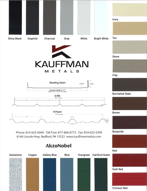 Kauffman Metal color chart cover image