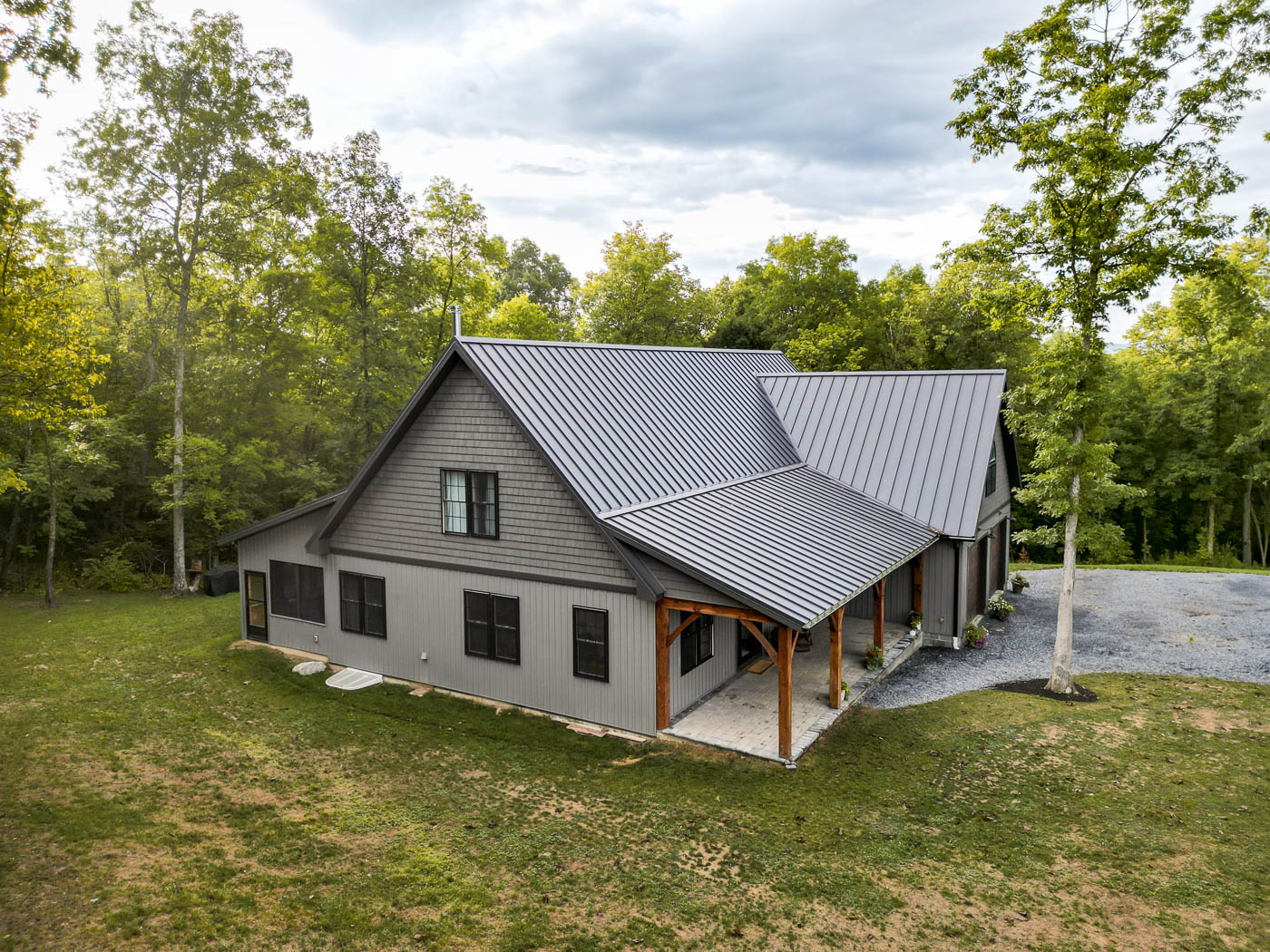 house with metal roofing from Kauffman metals